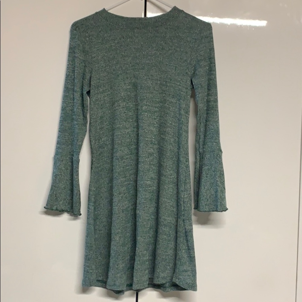 Sweater Dress with Bell Sleeves